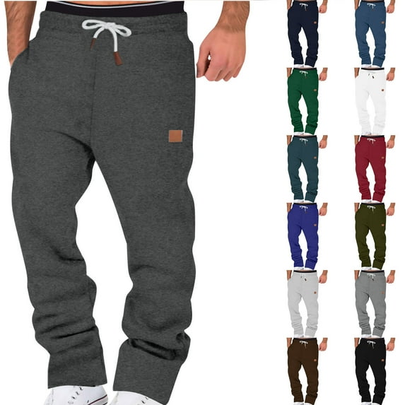 Men Pants Hiking Pants Workout Joggers Sweatpants for Men Men's Lightweight Joggers Pants Trousers Straight Casual Trousers Outdoor Trousers Sweatpants for Men Streetwear