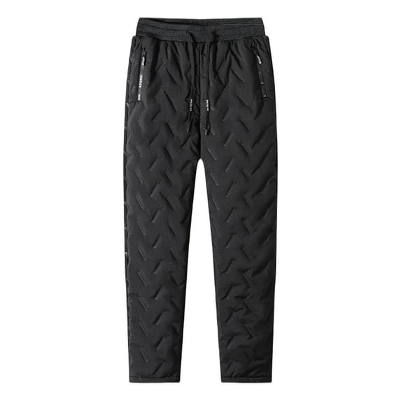 Men Pants Lined Sweatpants Winter Warm Fuzzy Leggings Joggers Heavy Duty Active Running Pants Trousers Relaxed Fit