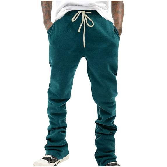 Men Pants Men's Solid Color Pocket Drawstring Casual Youth Versatile Sports Oversized Pants Mens Joggers with Pockets Mens Pants Casual,Casual Pants for Men Sweat Pants for Men