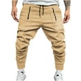 thumbnail image 1 of Men Pants Men's Summer Pocket Drawstring Casual Multi Pocket Workwear Pants Cargo Pants for Men Cargo Pants Mens Cargo Pants Men's Cargo Pants Sweat Pants for Men, 1 of 3