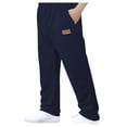 thumbnail image 1 of Men Pants Mens Straight Leg Cargo Slacks Relaxed Fit Sport Pants Jogger Sweatpants Outdoor Trousers Men's Solid Pencil Trousers Men's Pants Workwear Pants Long Pants, 1 of 7