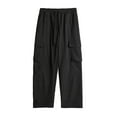 thumbnail image 1 of Men Pants Under 10 Cargo Long Pants for Men Stretch Waist Large Size Straight Palazzo Pant with Versatile Pockets Working Commuting Travel, 1 of 6
