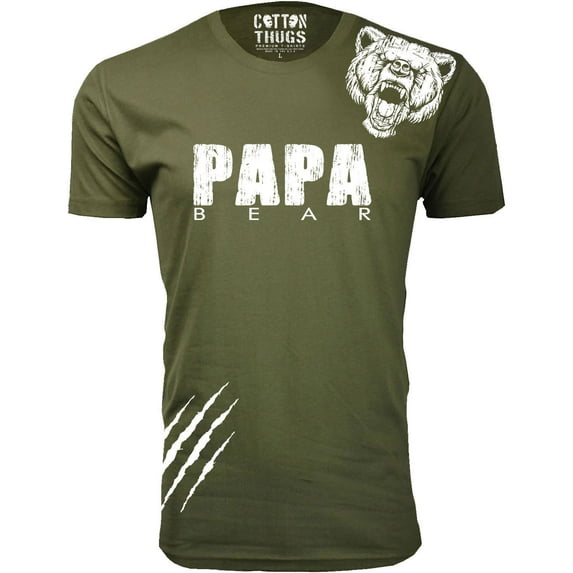 Men Papa Bear Scratch T-Shirt