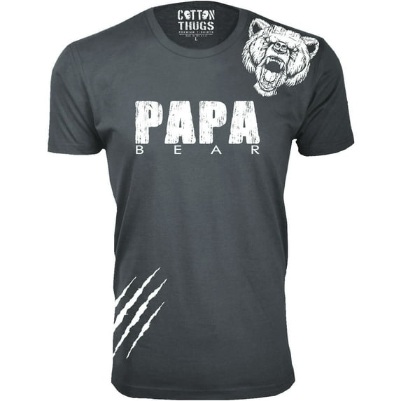 Men Papa Bear Scratch T-Shirt