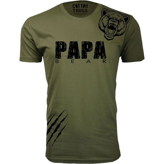 Men Papa Bear Scratch T-Shirt