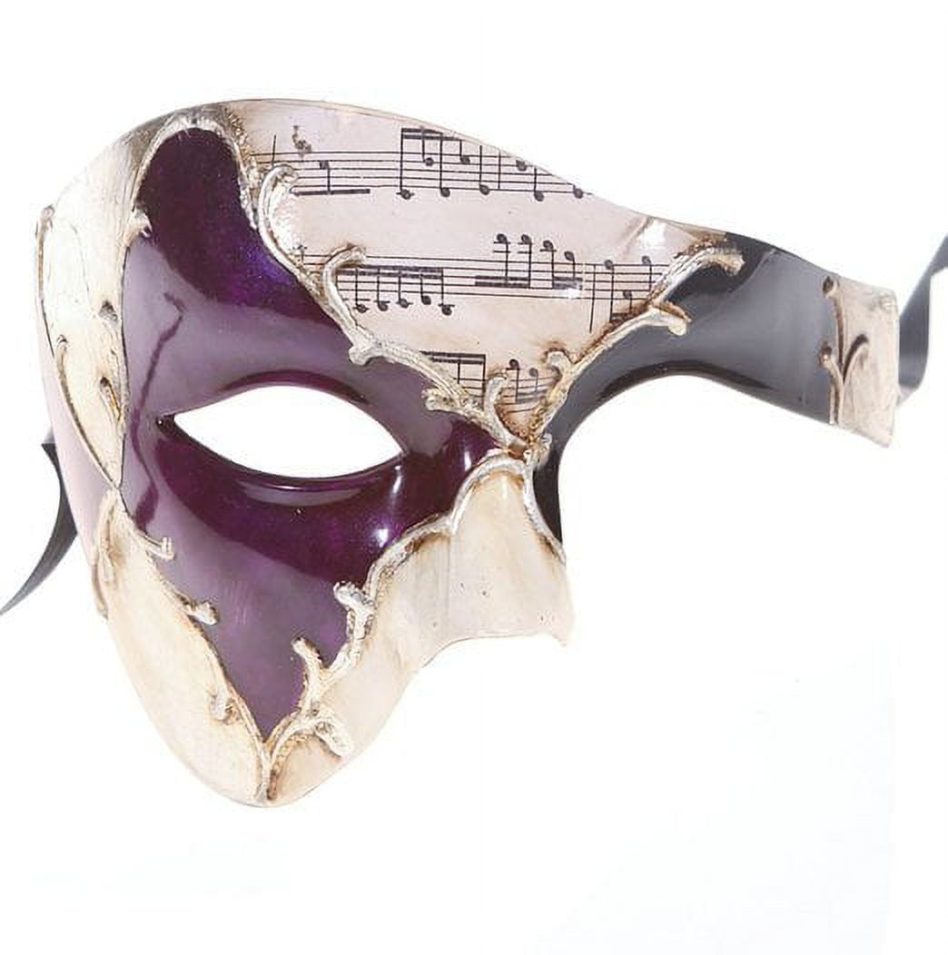 Men's Phantom Of The Opera Venetian Style Eye Mask - Sleek Silver Masquerade Accessory