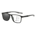 thumbnail image 1 of Men Photochromic Progressive Multifocus Reading Glasses Blue Light Blocking Metal Frame Round Multifocal Readers Transition Sunglasses With Readers At Bottom Lightweight Eyewear 2.5x, 1 of 6
