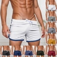 thumbnail image 1 of Men Plus Size Beach Pants Fashion Palm Tree Print Quick-Dry Pool Swimming Trunks with Pockets Anti-Chafe Beach Wear, 1 of 5