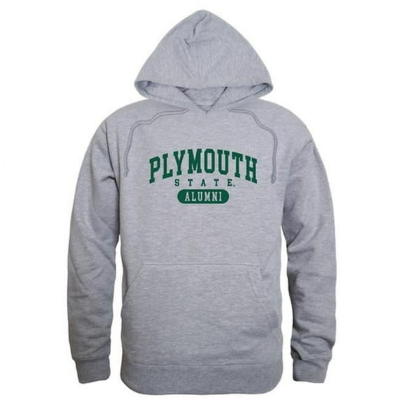 Men Plymouth State University Alumni Hoodie, Heather Grey - Large