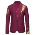thumbnail image 1 of Men Pocket Lapel Button Suit Suit, 1 of 8