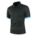 thumbnail image 1 of Men Polo Men Shirt Short Sleeve Polo Shirt Contrast Color Polo New Clothing Summer Streetwear Casual Fashion Men tops, 1 of 6