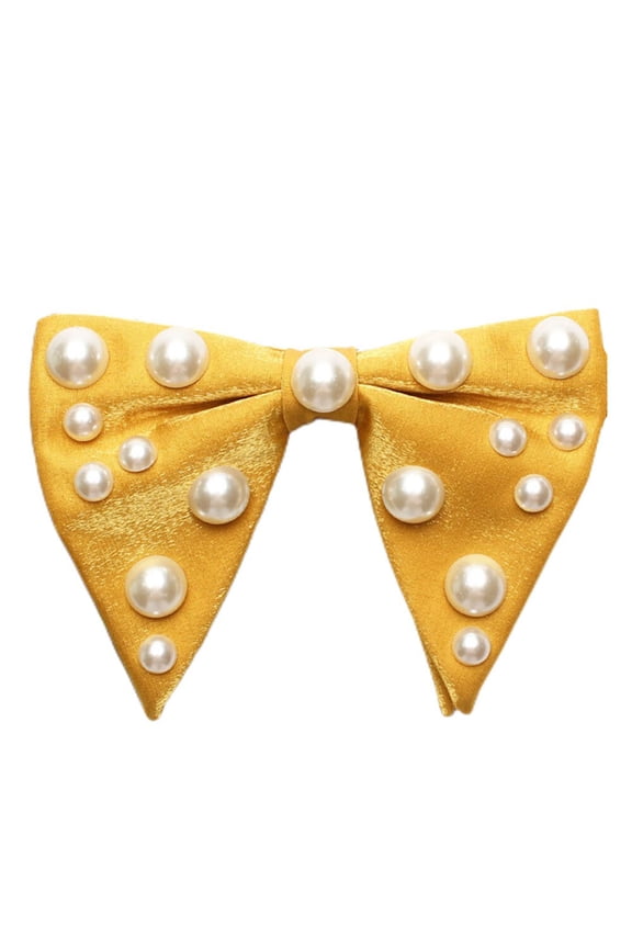 Men Polyester Beads Oversize Bow Tie Wedding Party Tuxedo Business Big Bow Tie
