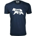 thumbnail image 1 of Men Poppa Bear Silhouette Dad T-Shirt, 1 of 2