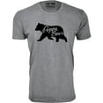thumbnail image 1 of Men Poppa Bear Silhouette Dad T-Shirt, 1 of 2
