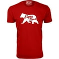 thumbnail image 1 of Men Poppa Bear Silhouette Dad T-Shirt, 1 of 2