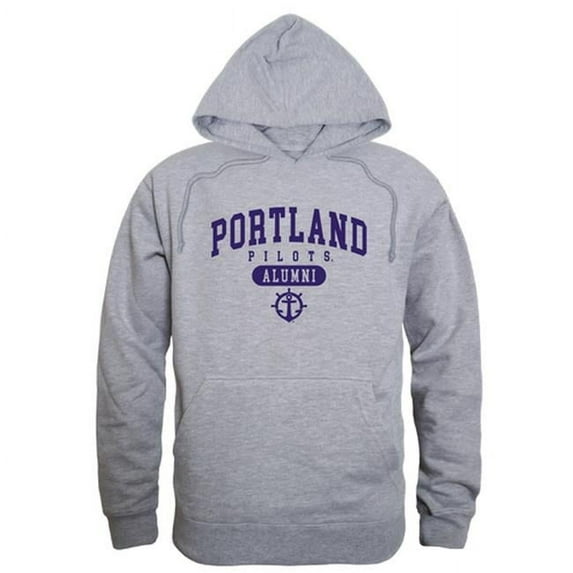 Men Portland Pilots Alumni Hoodie, Heather Grey - 2XL