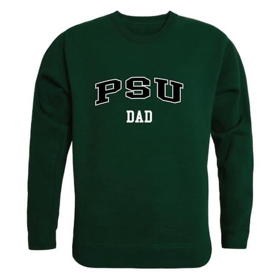 Men Portland State Vikings Dad Crewneck Fleece, Forest Green - Extra Large