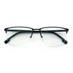 Men Premium Rectangle Metal - Plastic Temple Extra Large Reader - 152mm ...
