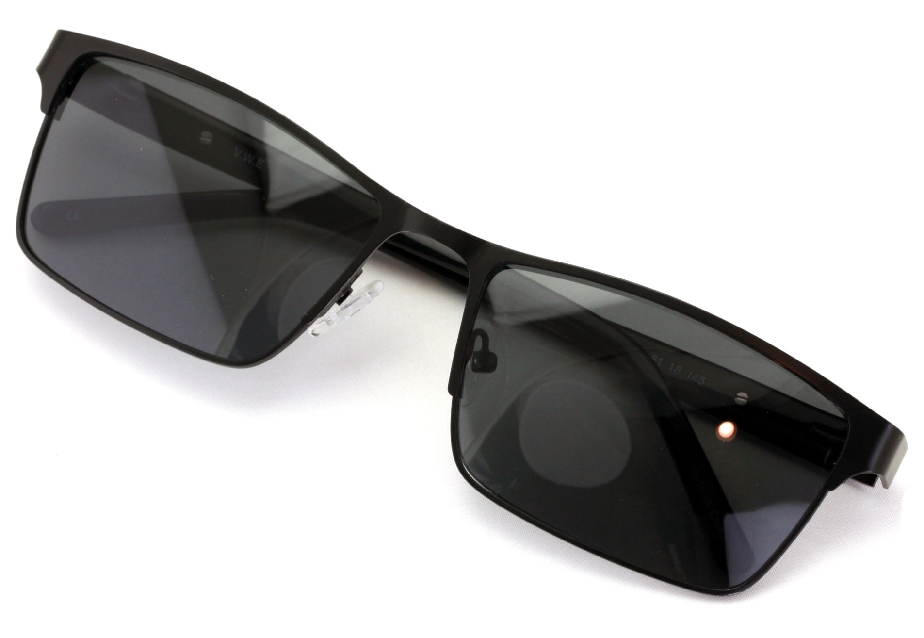 Men Premium Rectangle Metal with Plastic Temple Extra Large Reading Reader Sunglasses - 152mm Wide Frame 100%UV +3.00