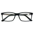 thumbnail image 1 of Men Premium Rectangle TR90 with Extended Metal Temple - Extra Large Reader - 147mm Wide Frame Reading Glasses +3.50, 1 of 4