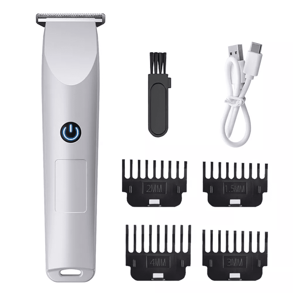 Men Pro Electric Hair Clippers Beard Trimmer Cutting Barber Shaving Machine, White