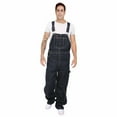 thumbnail image 1 of Men Pro Work Dungaree Denim Overalls Bib and Brace Heavy Duty Decorators Workwears Pants, 1 of 4