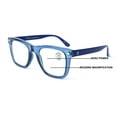 thumbnail image 1 of Men Progressive Bifocal Reading Glasses – No Line, No Bubble – Clear Zero Power on Top Readers CR07 +2.25, 1 of 4