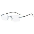 thumbnail image 1 of Men Progressive Rimless Ultralight Reading Glasses 2.00 Anti-blue Light Frameless Blue Multifocus Readers +2.00 Strength, 1 of 7