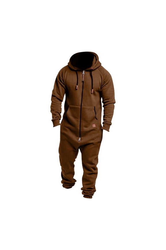 Men Pure Color Splicing Work Coverall Autumn Winter Casual Hoodie Winter Jumpsuit Print Zipper Print Jumpsuit Racing Jumpsuit for Men Snow Jumpsuit for Men Jumpsuit Work