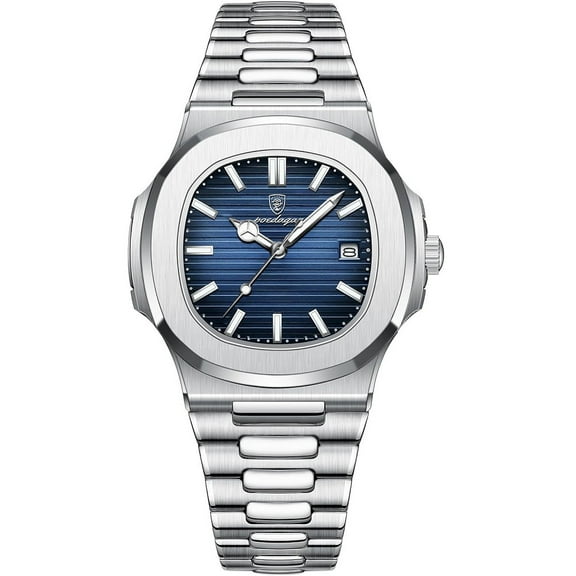 Men Quartz Movement Watch,Waterproof Luminous Men's Watch,Stainless Steel Strap Business Watches