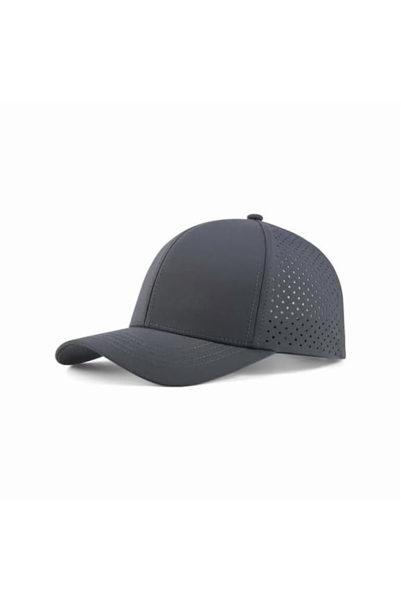 Men Quick Dry Baseball Cap Laser Cut Mesh Ball Curved Brim Snapback Hat