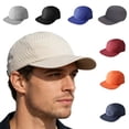 thumbnail image 1 of Men Quick Dry Baseball Cap Mesh Ball Curved Brim Hat Wine, 1 of 3