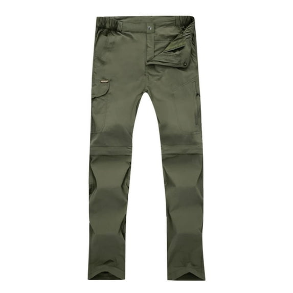 Men Quick Dry Hiking Pants Waterproof Casual Trousers Outdoor Convertible Pants Comfort Soft Baggy