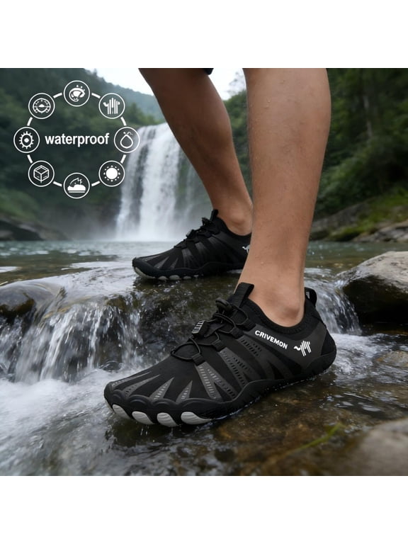 Men's Quick Dry Water Shoes, Aqua Socks for Beach, Surfing, Swimming & Diving