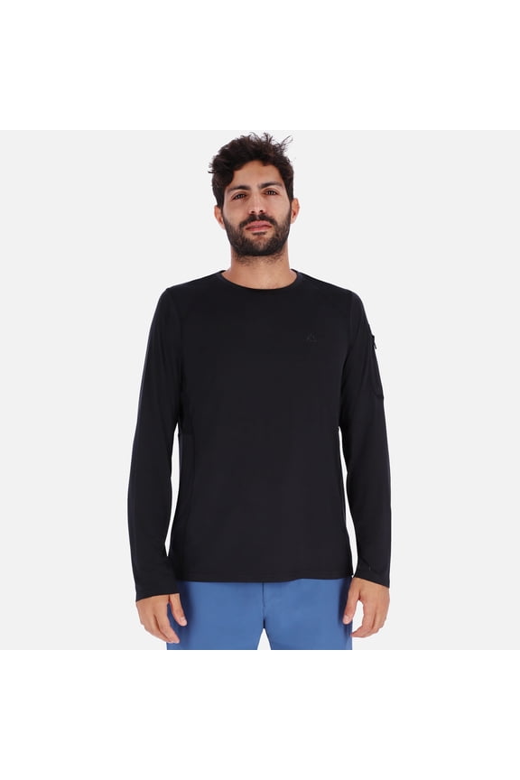 Men QuickDry LS Shirt - Black - XL