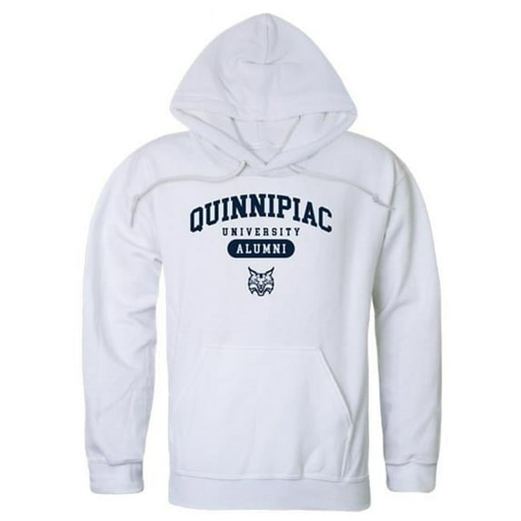 Men Quinnipiac Bobcats Alumni Hoodie, White - Small