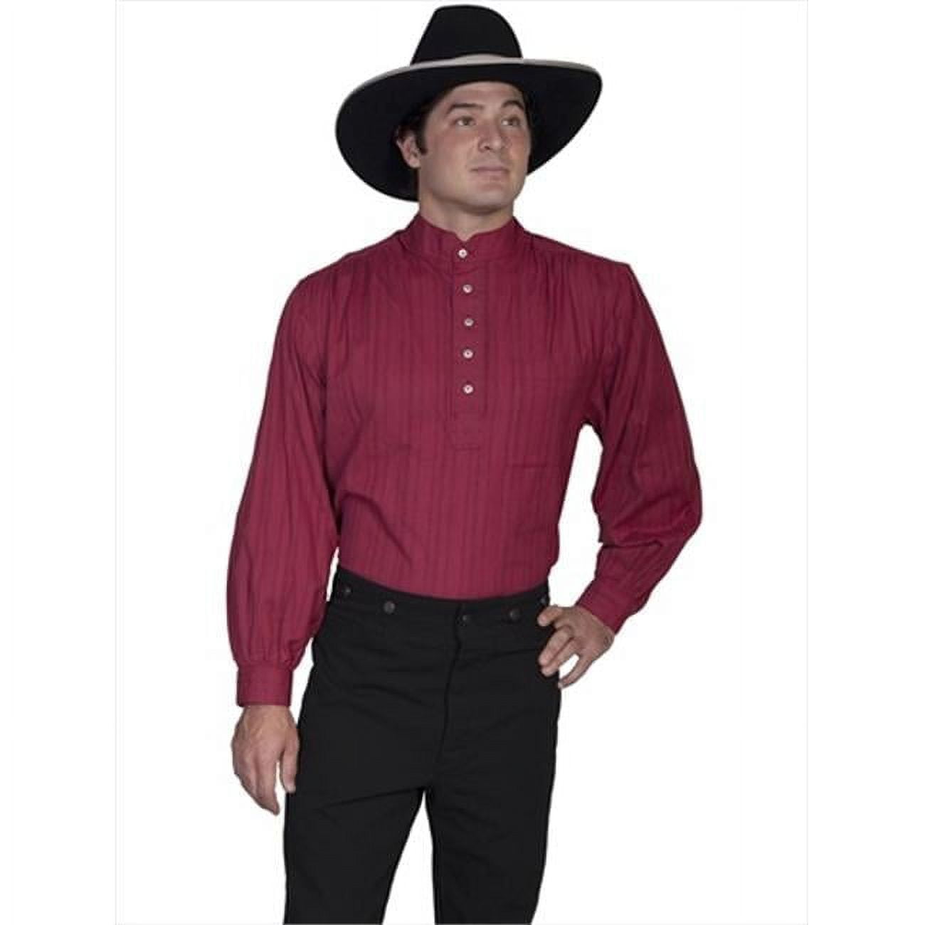 burgundy dress shirt walmart Wrangler Men's Eggplant Long Sleeve Button Up