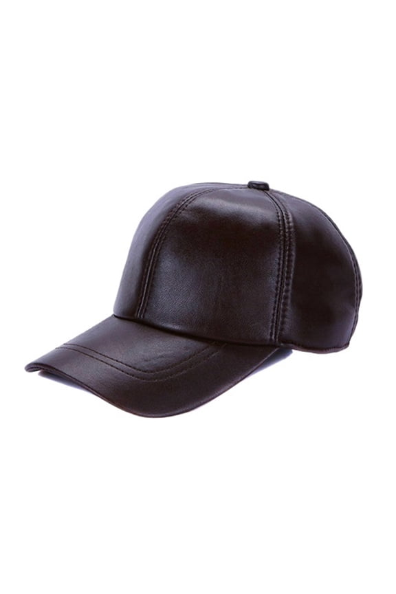 Men Real Sheepskin Leather Caps Male Casual Real Natural Sheep Skin Leather Baseball Hats New Fashion Fall Winter Leather Hat