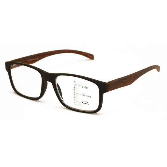 Oarton Rectangular Reader Men Rectangular Progressive Reading Glasses - No Line Clear on Top ...