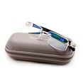 thumbnail image 1 of Men Rectangular Rimless Designer Fashion Reading Glasses Reader AR Anti-Reflective Coating +2.25, 1 of 4