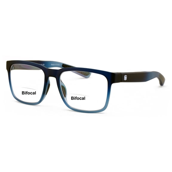 Men Rectangular Sport TR90 Clear Bifocal Reading Glasses - Lightweight Reader CR02 +2.25