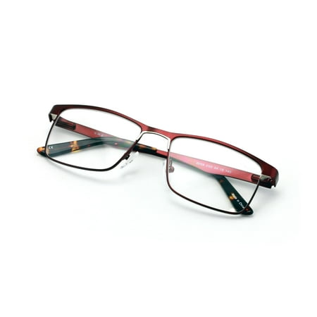 Men Rectangular Stainless Steel Glasses Frame/w Anti Blue Ray Lens - Computer Glasses - Blocker