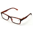 thumbnail image 1 of Men Rectangular Unisex Readers with Spring Hinge - Soft Matte Reading Glasses - Spring Hinge +1.25, 1 of 3