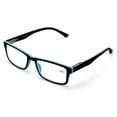 thumbnail image 1 of Men Rectangular Unisex Readers with Spring Hinge - Soft Matte Reading Glasses - Spring Hinge +1.50, 1 of 3