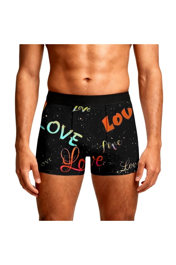 Men Red Lip Brief Underwear Cool Breathable Underwear Valentine's Day Briefs Sleep Short A M