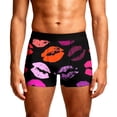 thumbnail image 1 of Men Red Lip Brief Underwear Cool Comfort Breathable Valentine's Day Underwear A XXXL, 1 of 5
