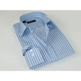 thumbnail image 1 of Men Reddington 100% Cotton Dress Sports shirt Regular Modern fit 175 Blue Stripe, 1 of 5