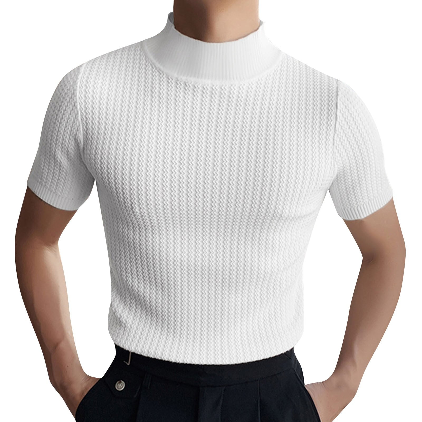 KINGBEGA Heren Regular Fit Basic Lichtgewicht Lange Mouw KINGBEGA Heren Regular Fit Basic Lichtgewicht Lange Mouw
