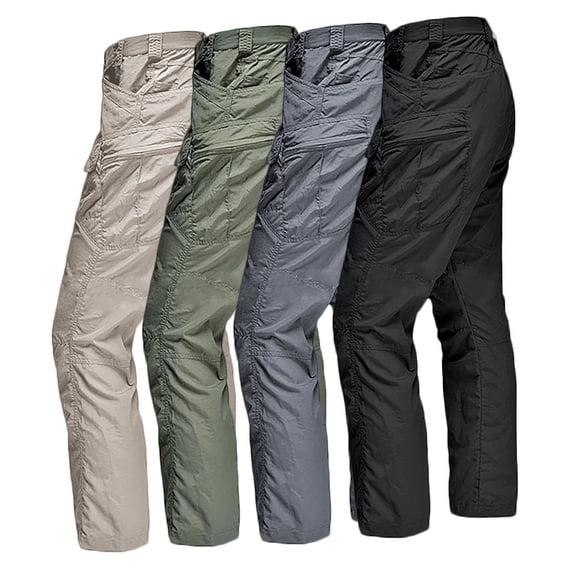 Men Relaxed Utility Cargo Pants Stretch Ripstop Multi Storage Field All Terrain Trousers S-XXL(1 piece)