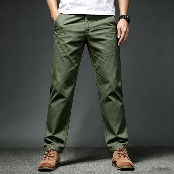 Men Relaxed Utility Cargo Trousers Ripstop Multi Pocket Reinforced Outdoor Work Pants S-XXL